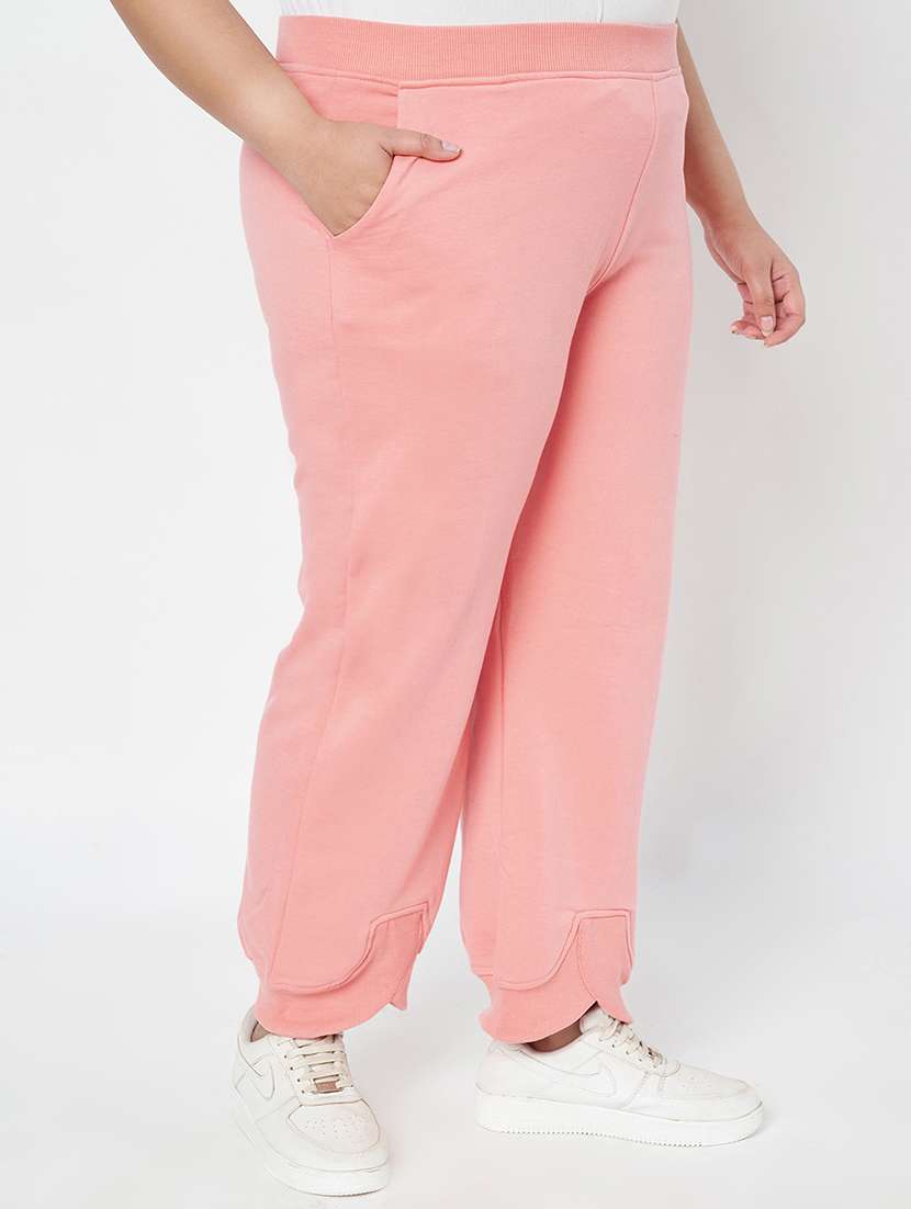women plus size solid mid rise jogger - 22086856 -  Standard Image - 2