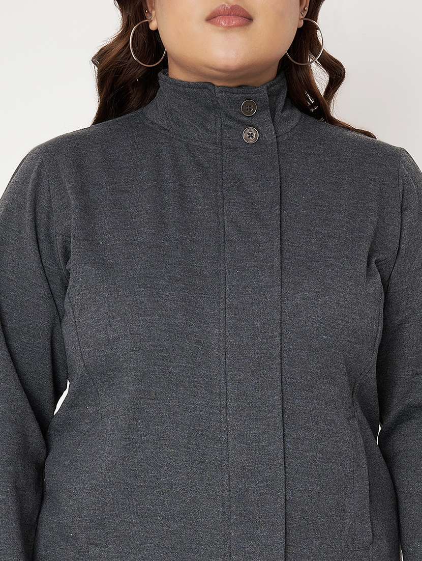 women plus size solid long sleeve sweatshirt - 22086880 -  Standard Image - 7