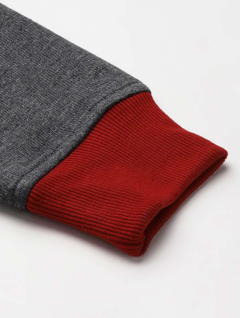 women color blocked long sleeve hooded sweatshirt - 22086968 -  Standard Image - 7