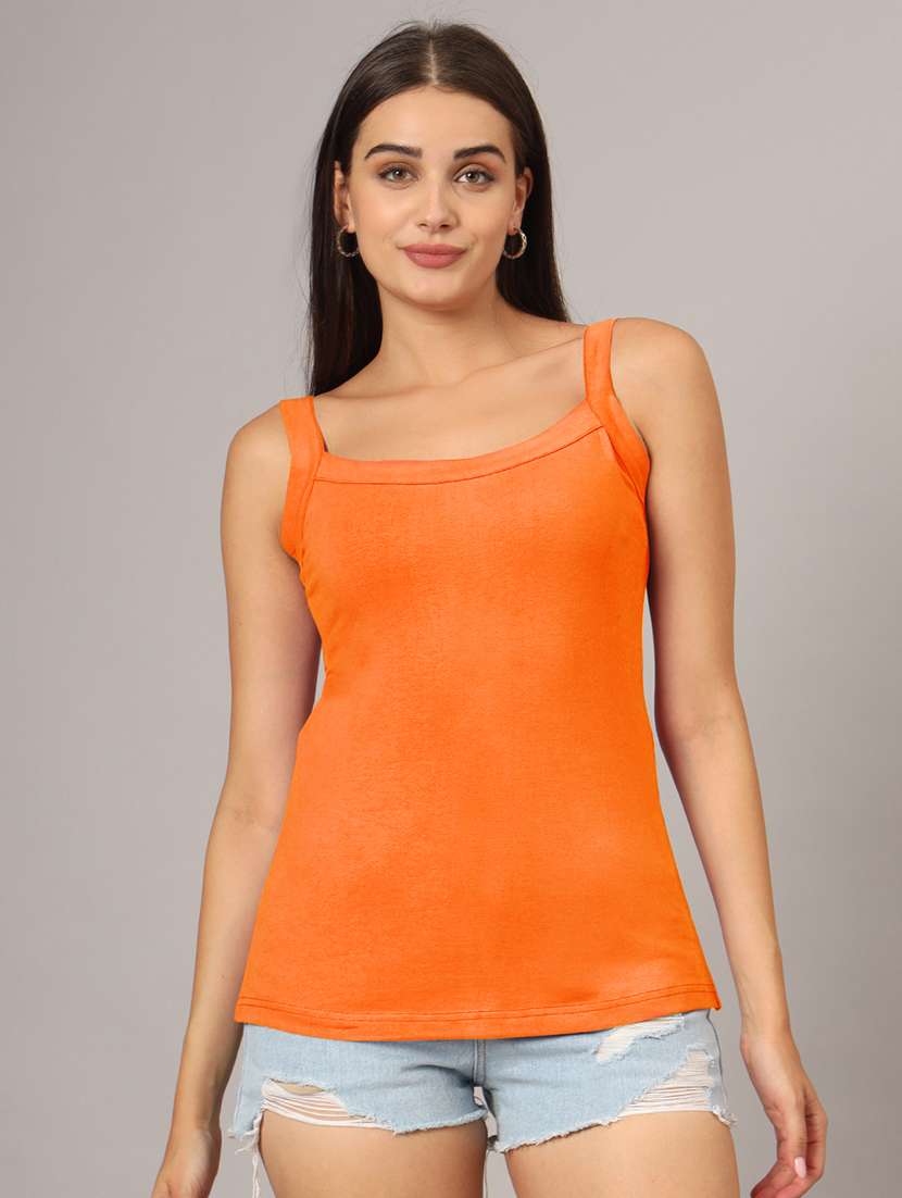 women solid sleeveelsss camisole
