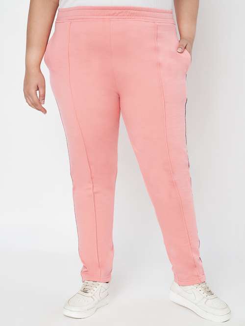 women plus size solid regular track pant - 22087028 -  Standard Image - 0