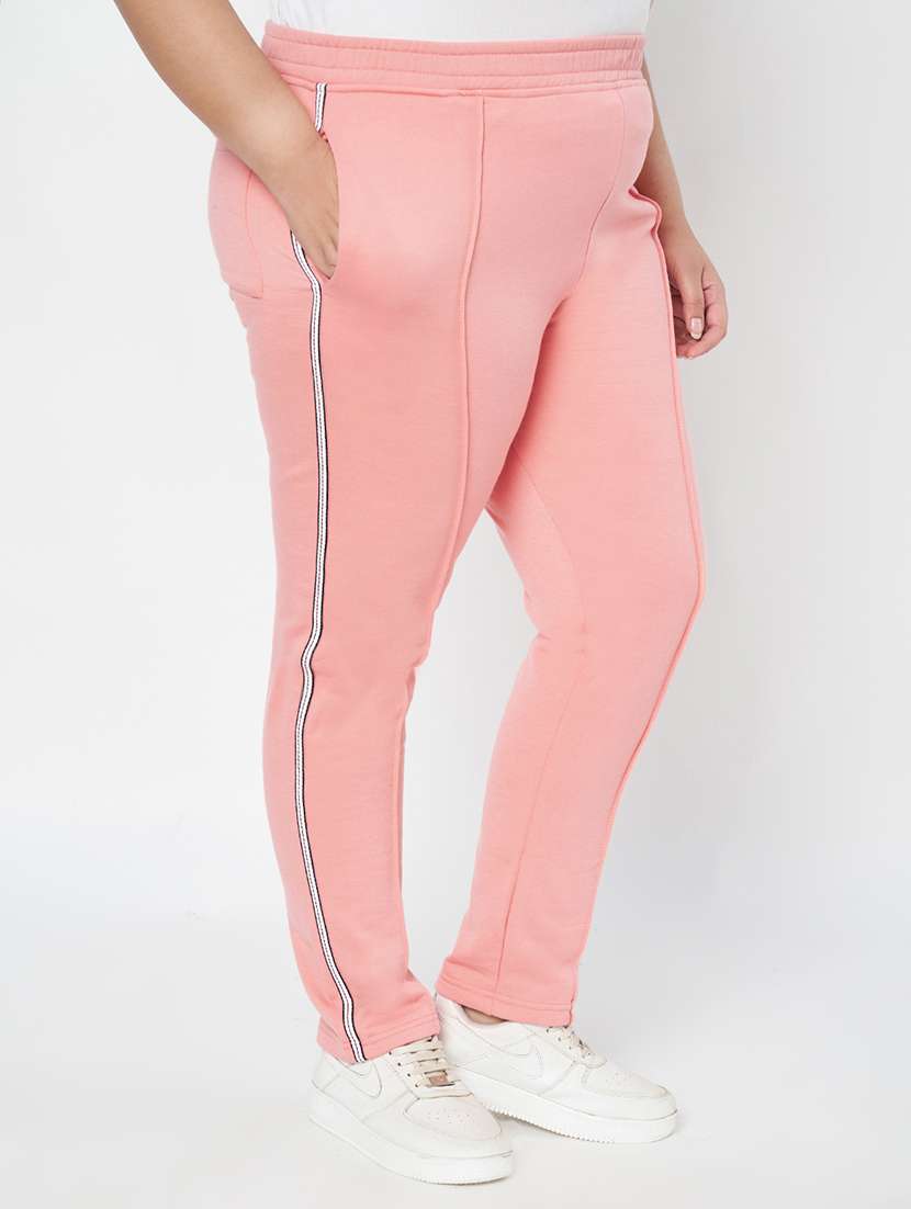 women plus size solid regular track pant - 22087028 -  Standard Image - 2