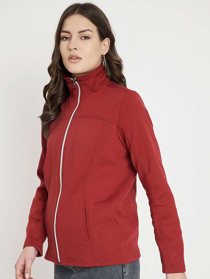 women solid long sleeve jacket - 22087060 -  Standard Image - 2