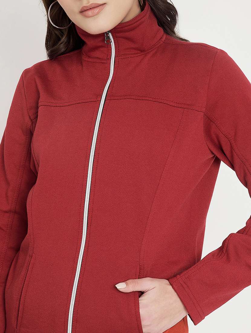 women solid long sleeve jacket - 22087060 -  Standard Image - 7