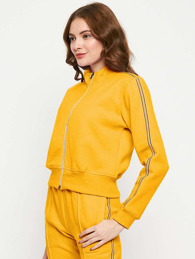 Women Solid Long Sleeve Long Sleeve Jacket - 22087067 -  Standard Image - 2