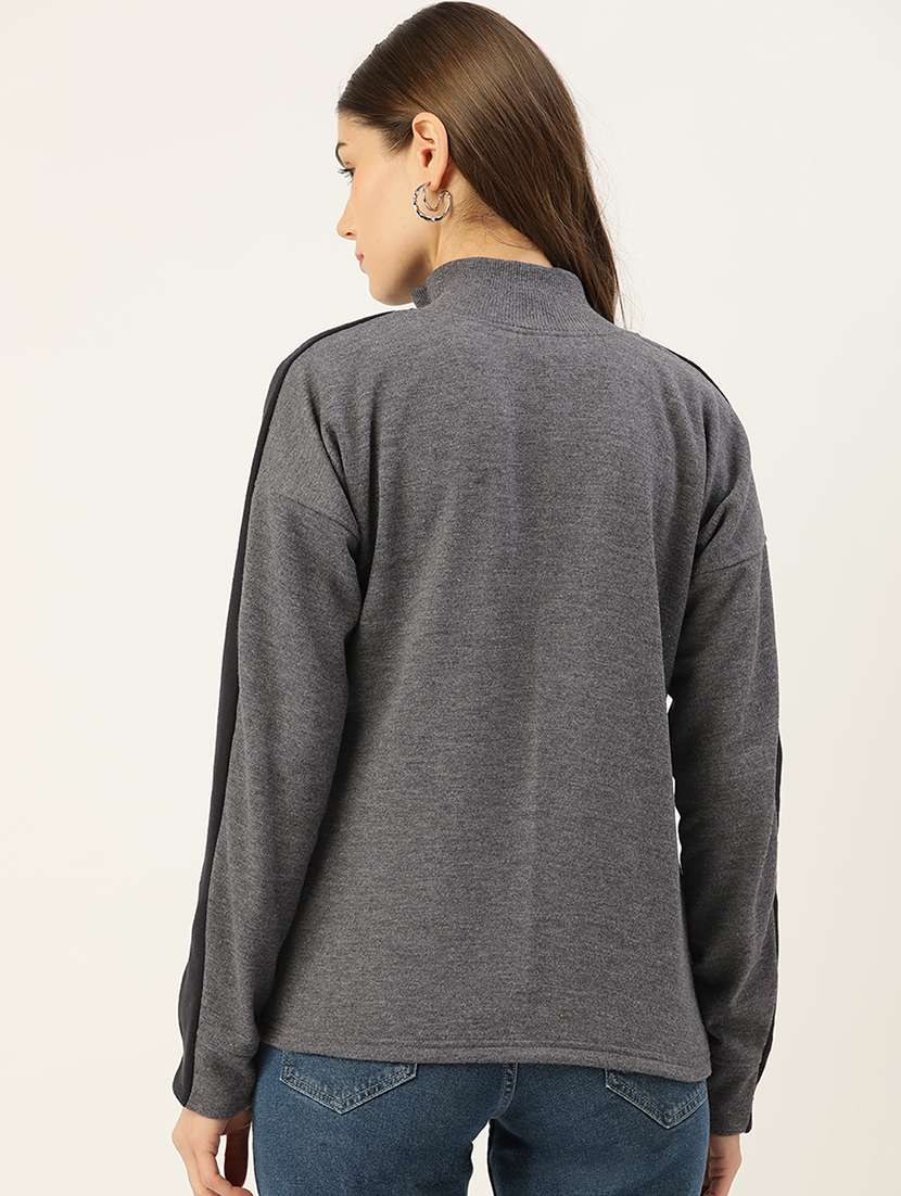 women color blocked long sleeve jacket - 22087099 - Standard Image - 2