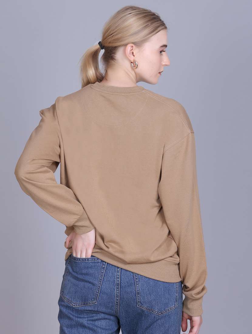 women printed round neck long sleeve sweatshirt - 22087129 -  Standard Image - 2