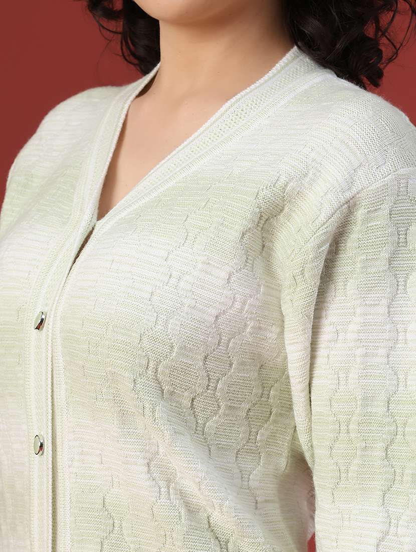 women self design long sleeve cardigan - 22087570 -  Standard Image - 2