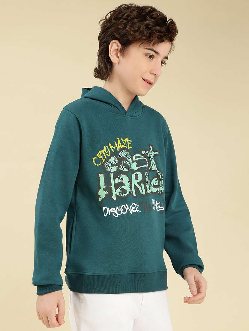 boys front print long sleeve sweatshirt - 22087972 -  Standard Image - 2