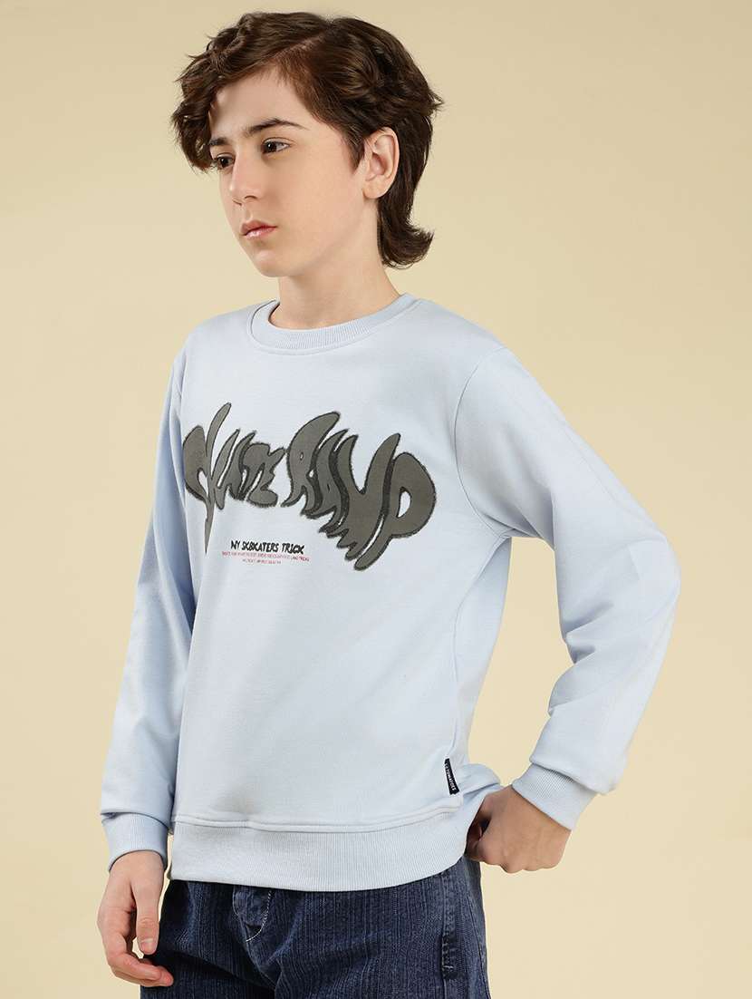 boys chest print long sleeve sweatshirt - 22087974 - Standard Image - 2