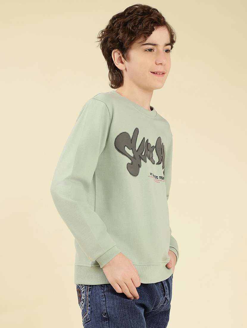 boys chest print long sleeve sweatshirt - 22087975 - Standard Image - 2