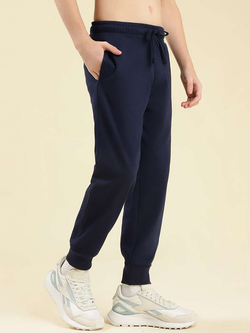 boys solid mid rise winterwear jogger - 22087990 - Standard Image - 2