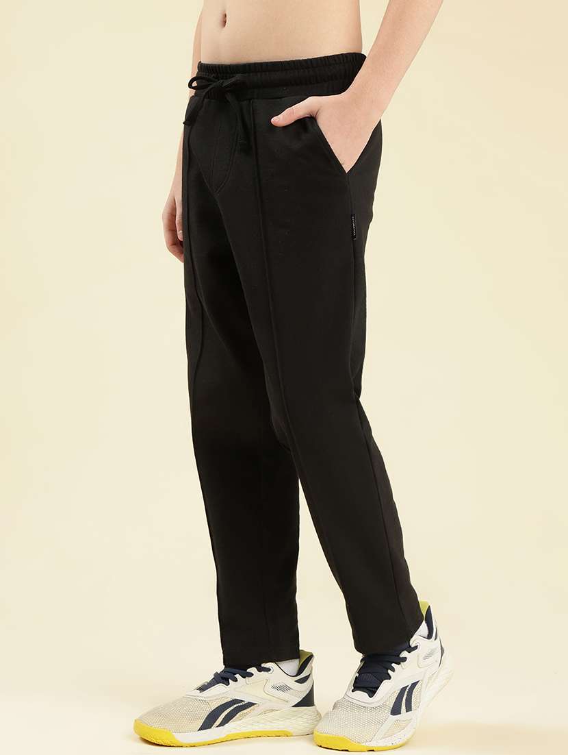 boys solid mid rise winterwear trackpant - 22087992 - Standard Image - 2