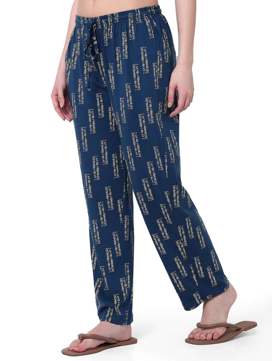 women printed mid rise pajama - 22088002 - Standard Image - 2