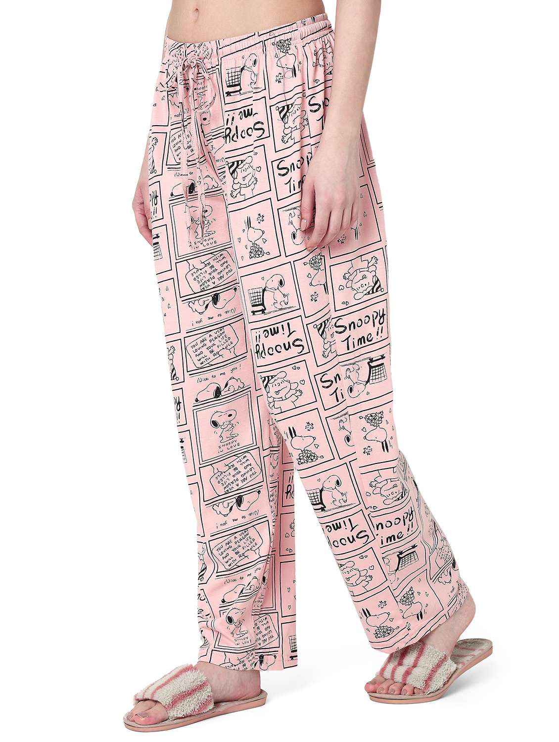 women printed mid rise pajama - 22088004 - Standard Image - 2