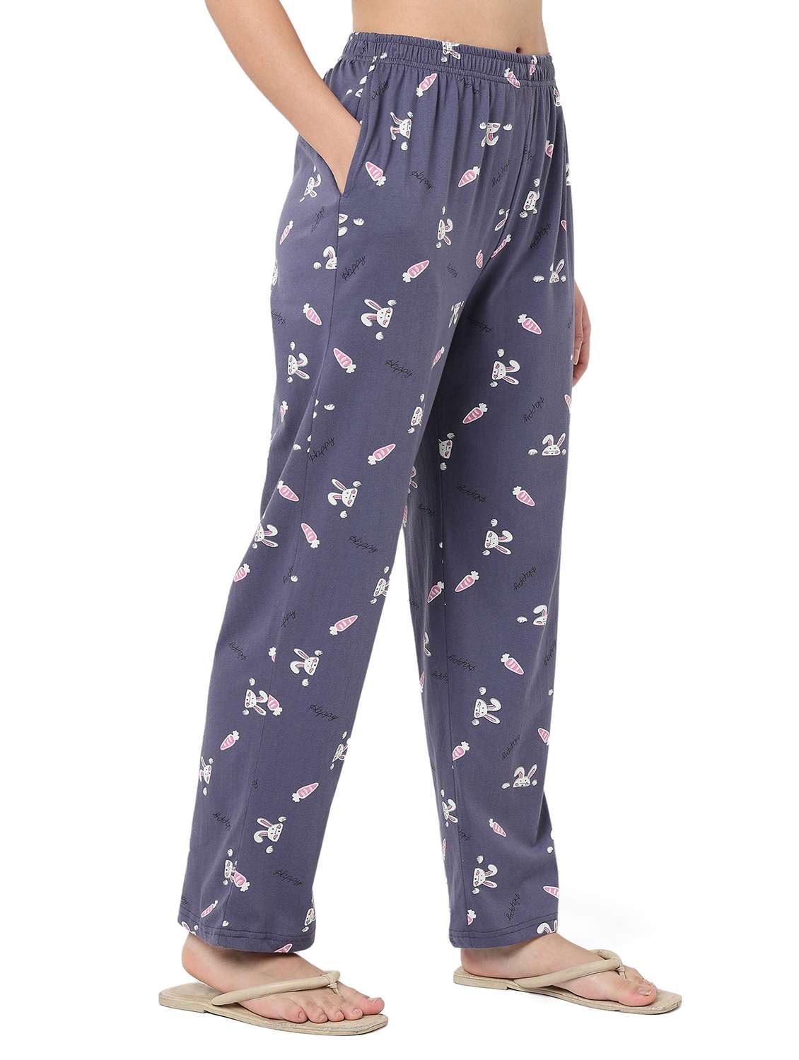 women printed mid rise pajama - 22088006 -  Standard Image - 2