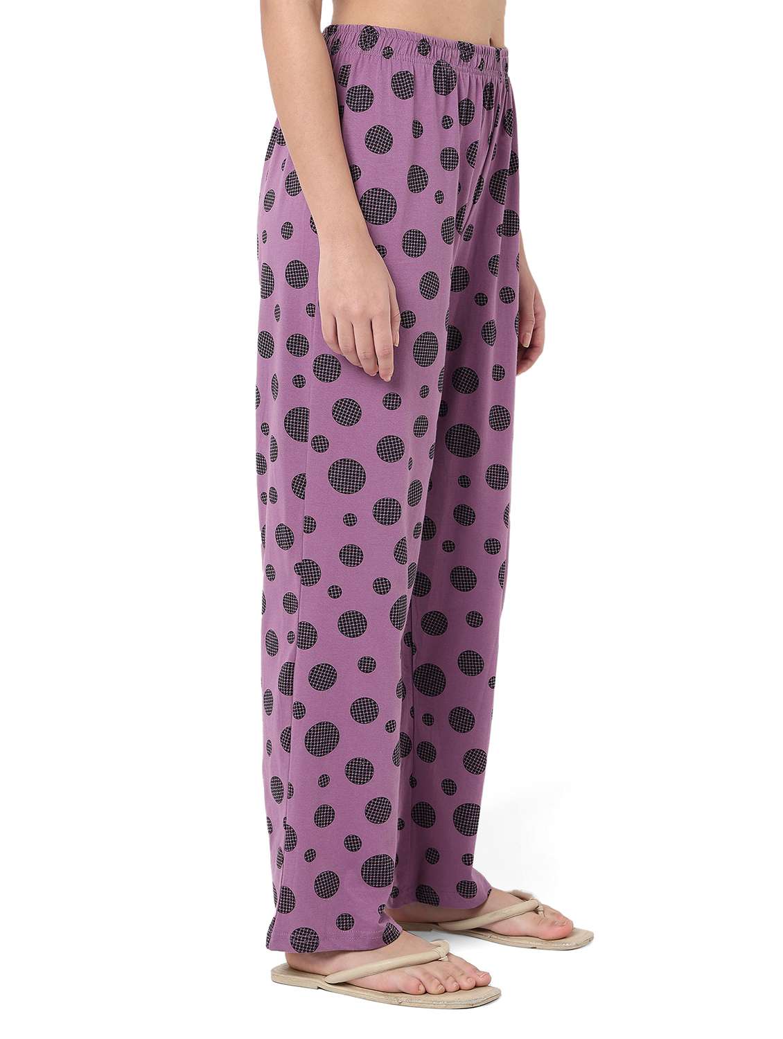 women printed mid rise pajama - 22088009 -  Standard Image - 2