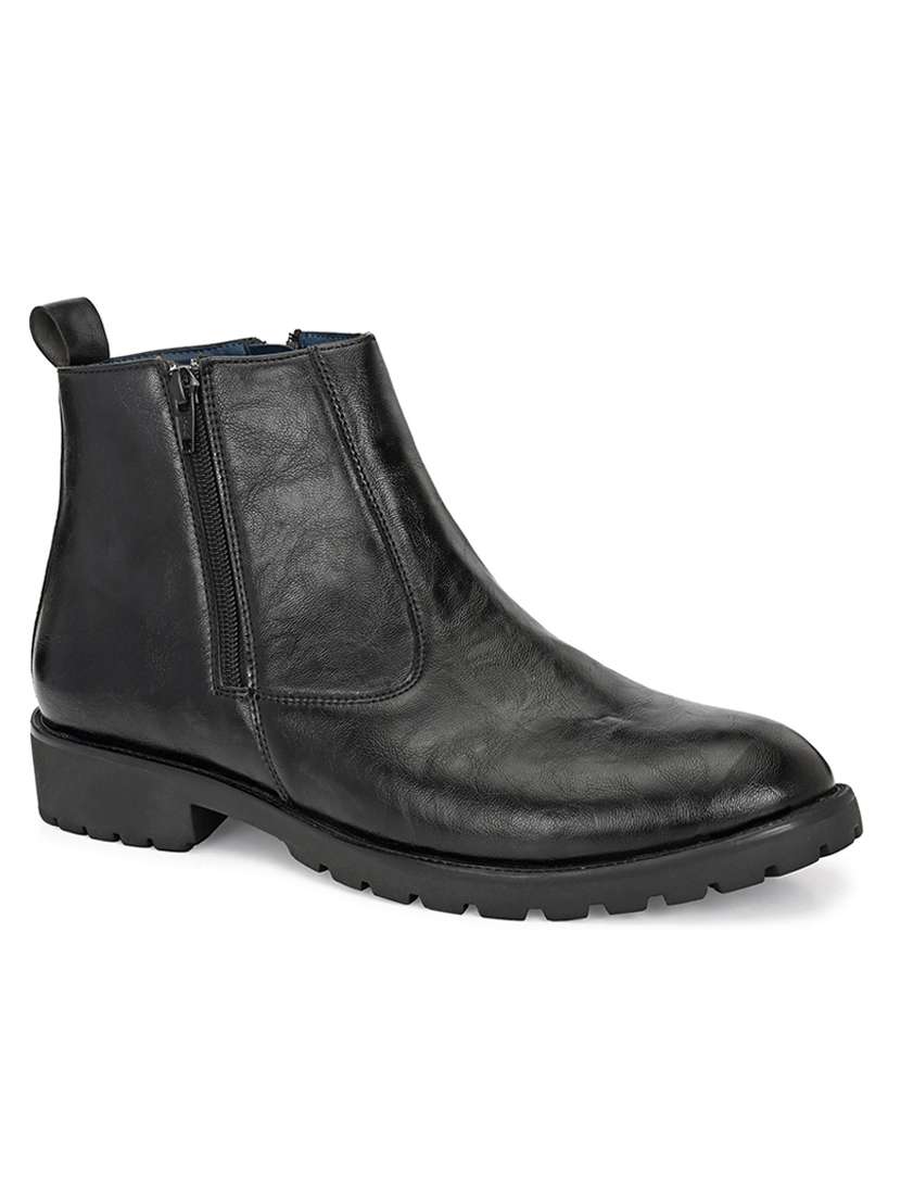 men black slip on boot - 22088014 - Standard Image - 2