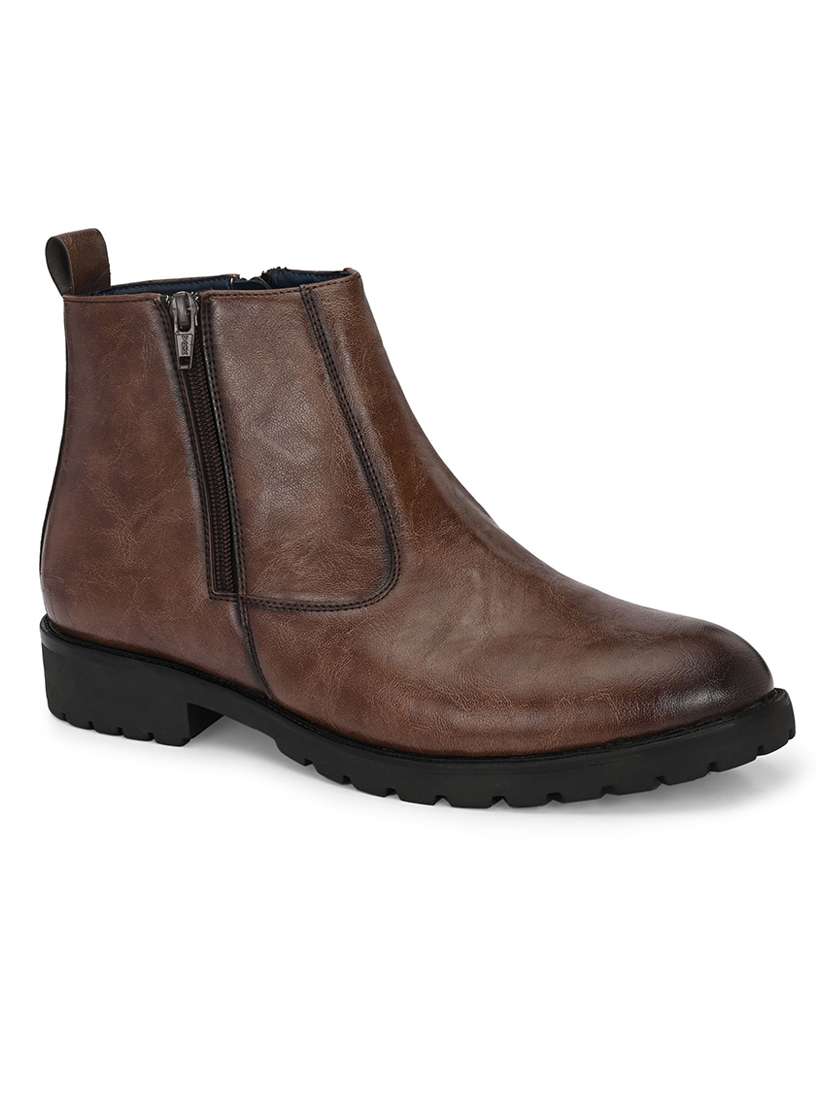 men brown slip on boot - 22088015 - Standard Image - 2