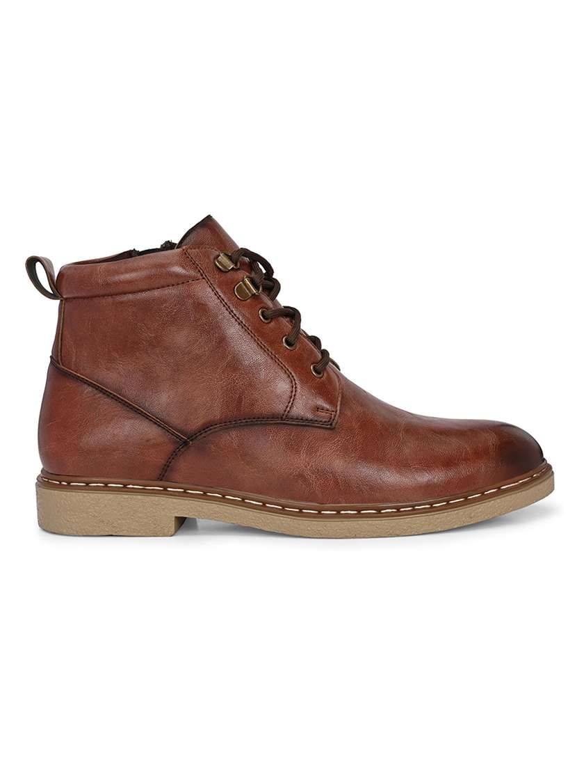 men brown lace up boot - 22088019 - Standard Image - 2