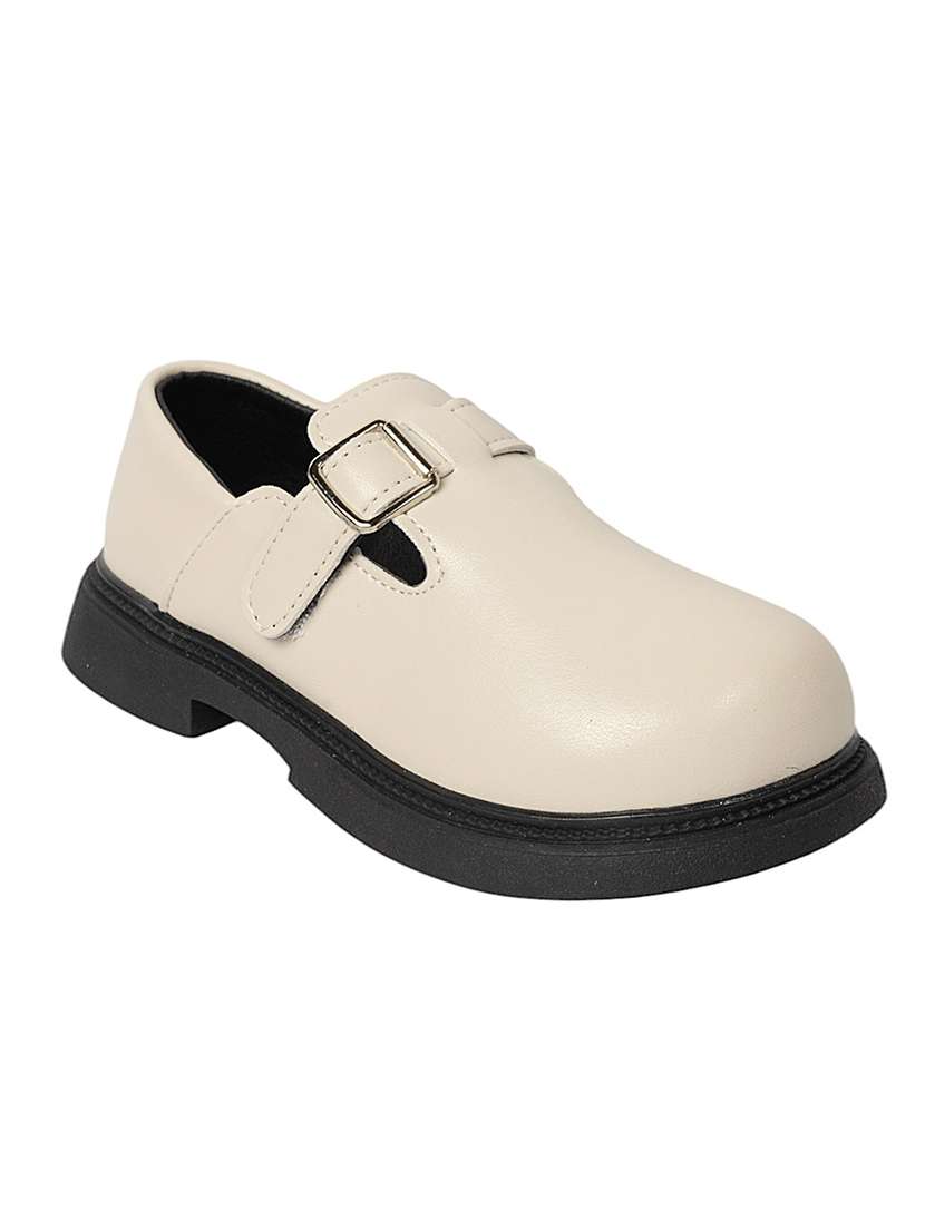 kids beige solid slip on loafer - 22088027 - Standard Image - 2