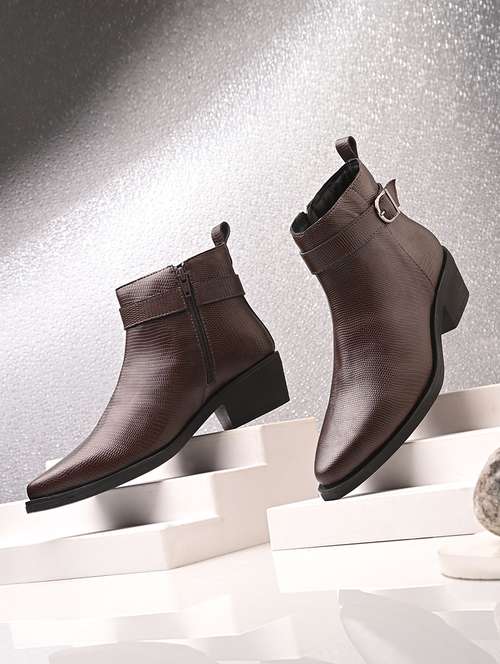 women textured slip on ankle boot - 22088040 -  Standard Image - 0