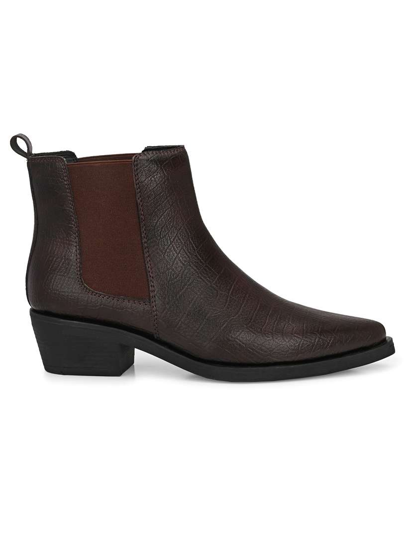 women textured slip on ankle boot - 22088043 - Standard Image - 2