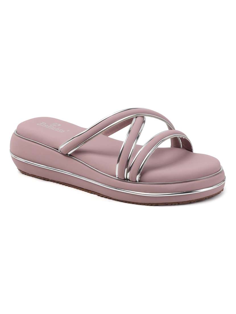 women black slip on flat sandal - 22088070 - Standard Image - 2