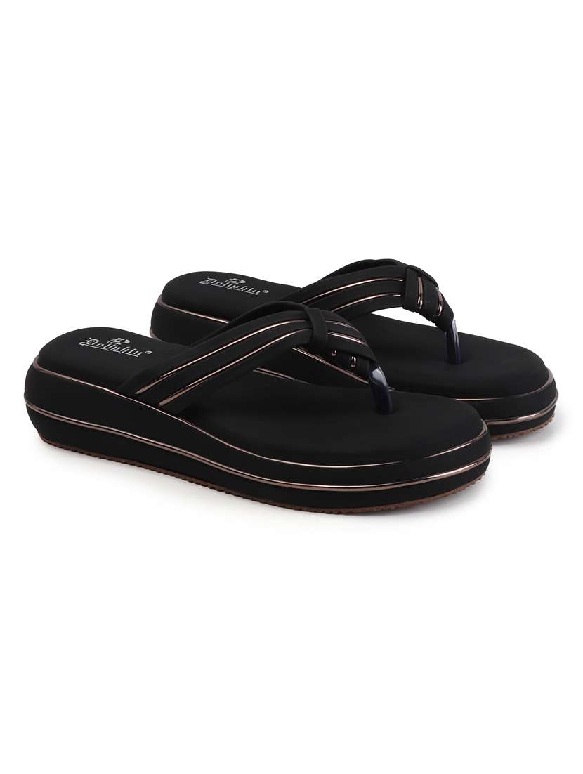 women solid toe separator flat sandal - 22088071 - Standard Image - 2