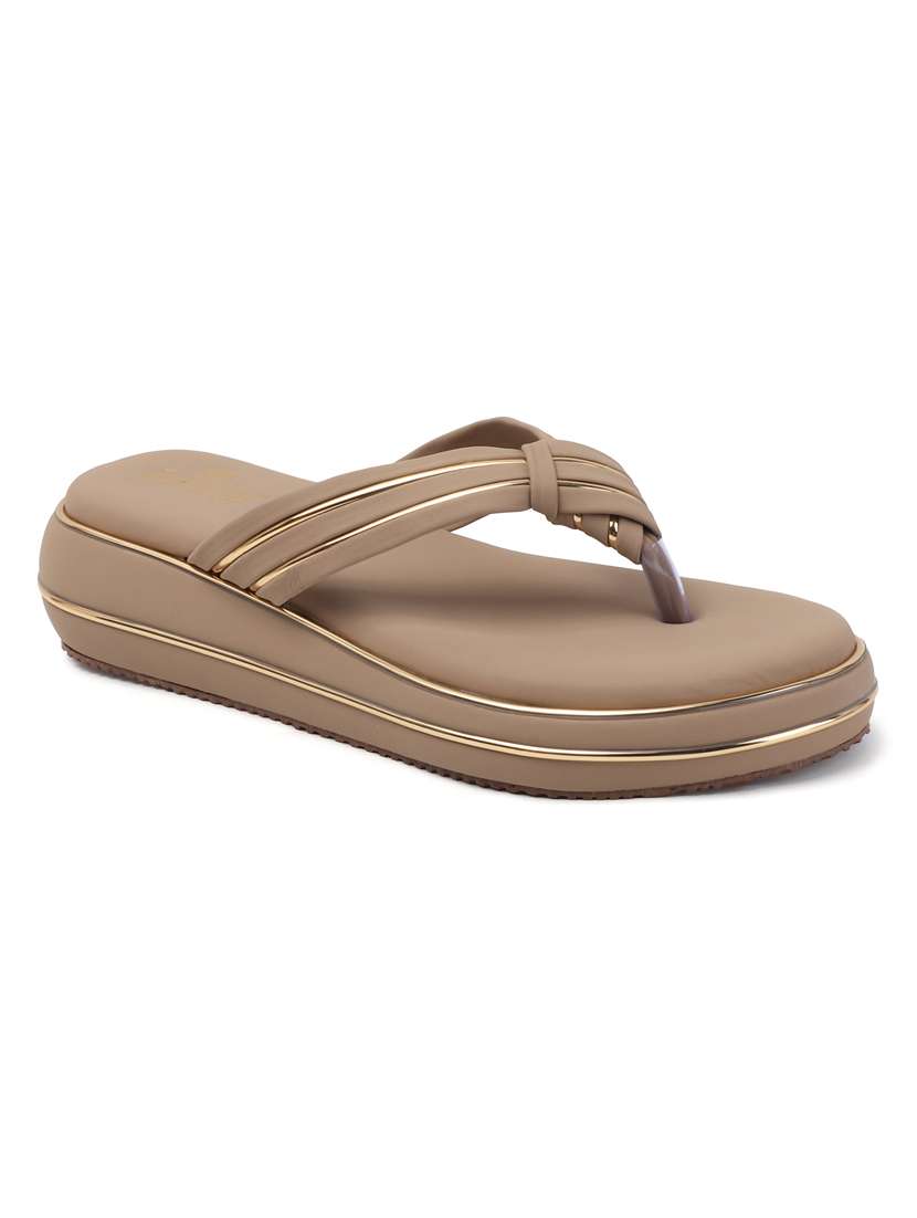 women solid toe separator flat sandal - 22088072 - Standard Image - 2