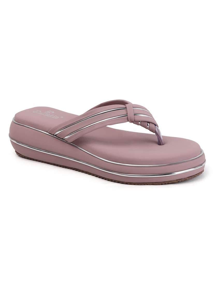 women solid toe separator flat sandal - 22088073 - Standard Image - 2