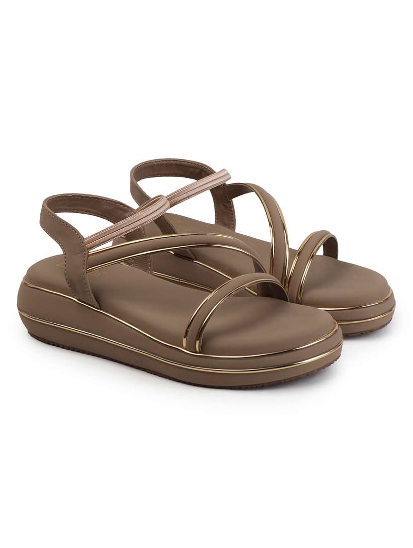 women solid ankle strap flat sandal - 22088075 - Standard Image - 2