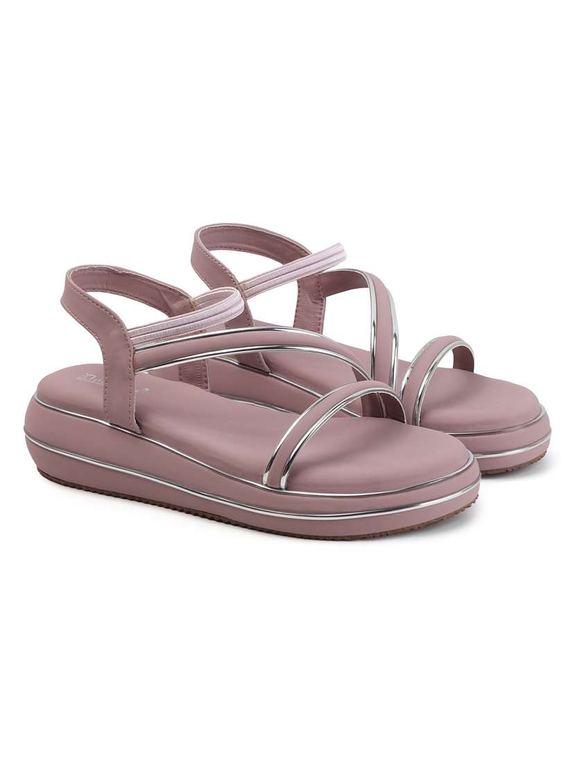 women solid ankle strap flat sandal - 22088076 - Standard Image - 2