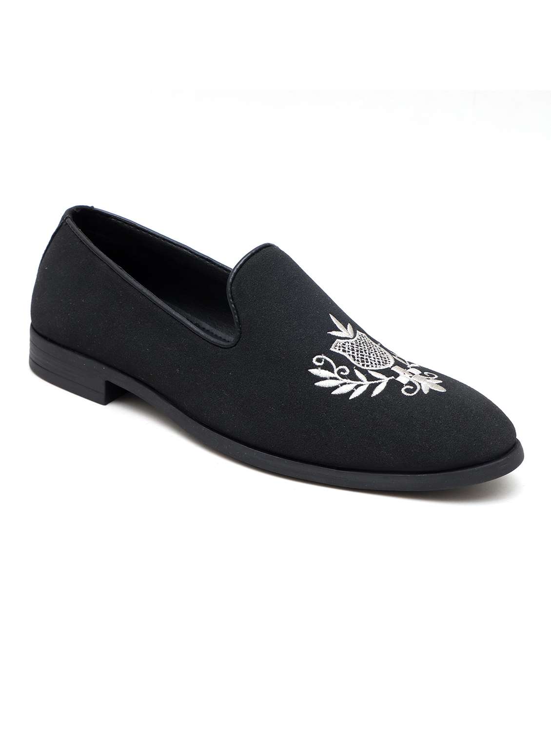 men black slip on moccasin - 22088103 - Standard Image - 2