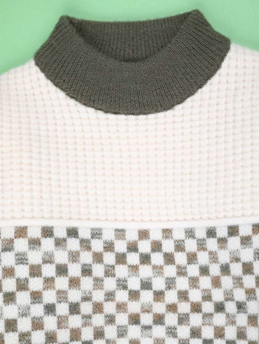 boys color blocked long sleeve sweater - 22088322 -  Standard Image - 2