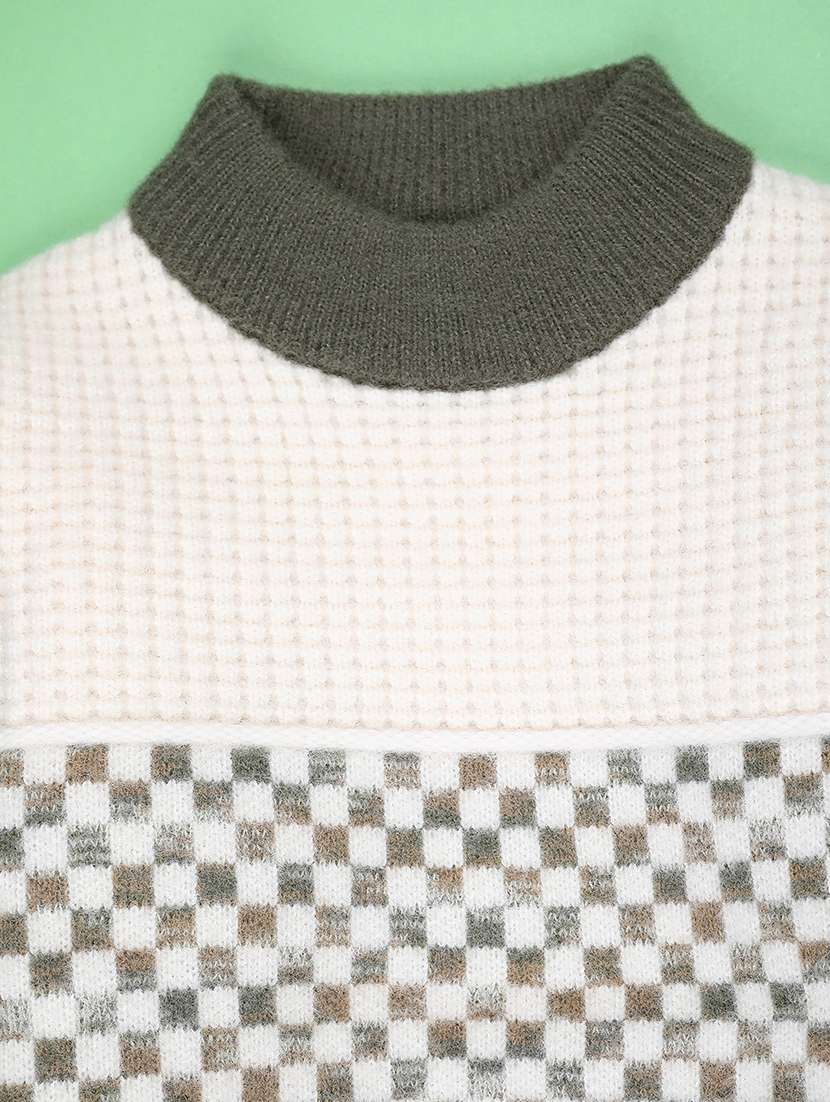 boys color blocked long sleeve sweater - 22088323 -  Standard Image - 2