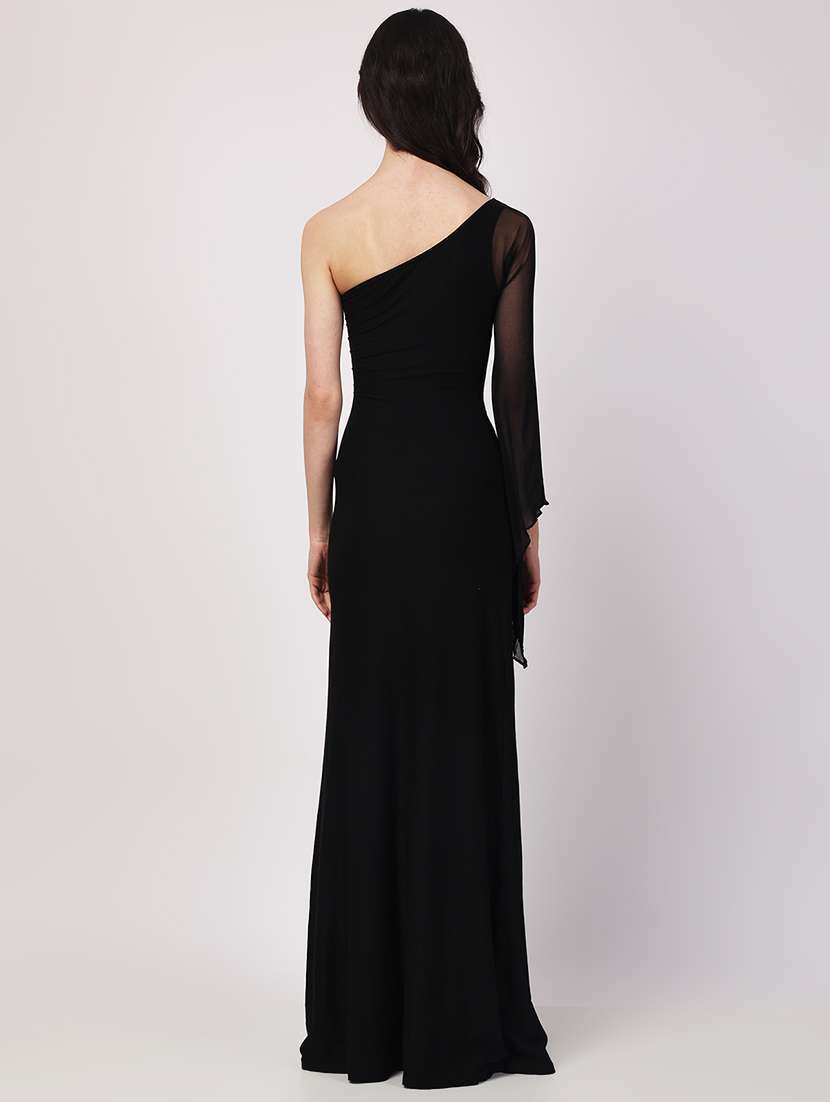 black viscose bodycon dress - 22088468 -  Standard Image - 2