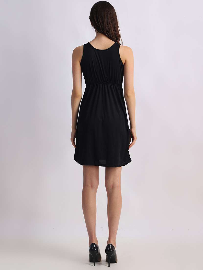 women self designed sleeveless a-line dress - 22088470 -  Standard Image - 2