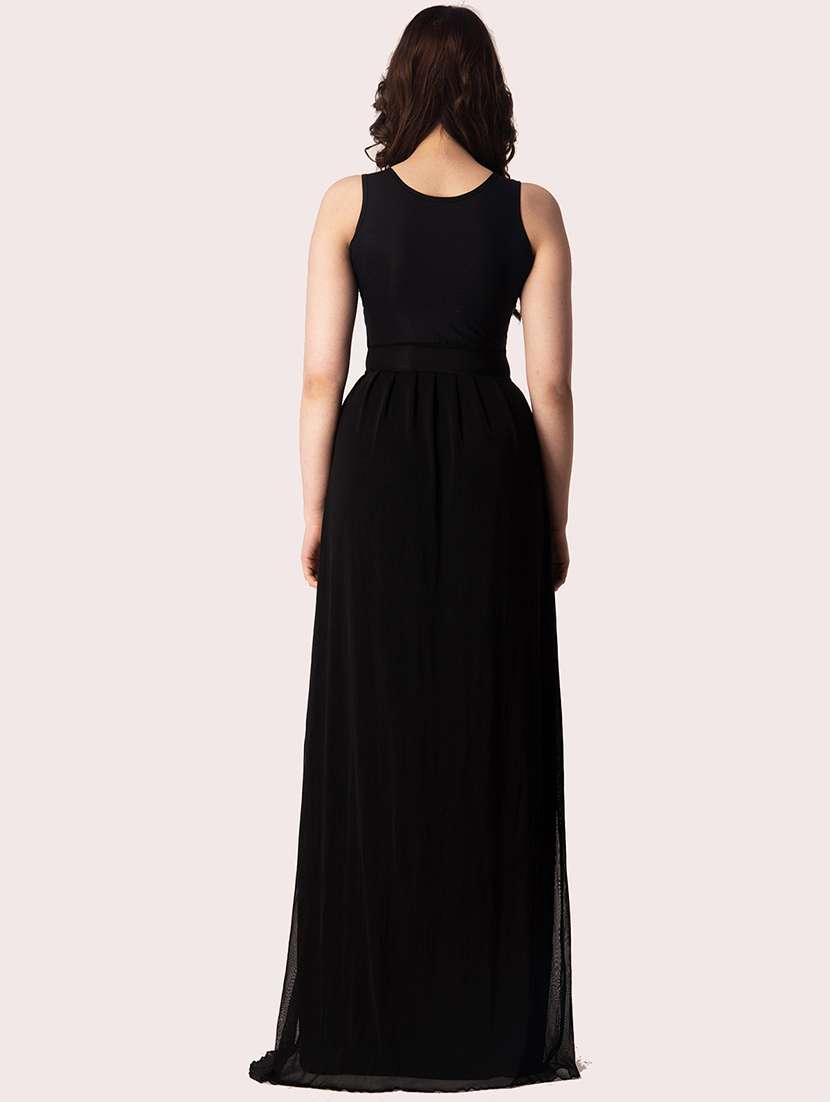 women emebllished sleeveless a-line dress - 22088486 - Standard Image - 2