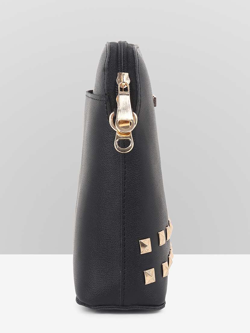 women black leatherette sling bag - 22088507 -  Standard Image - 2