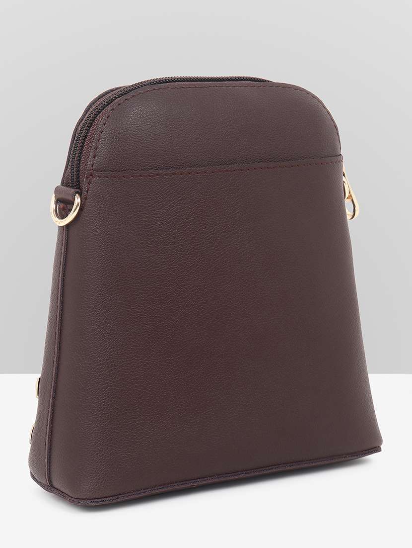 women brown leatherette sling bag - 22088508 - Standard Image - 2