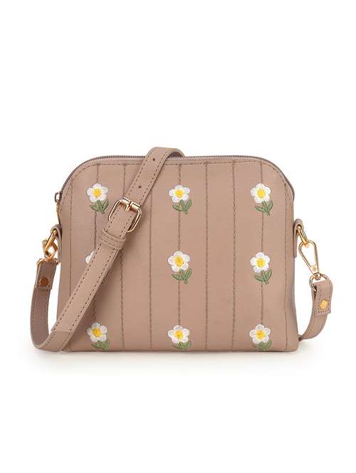 women embroidered leatherette sling bag - 22088524 -  Standard Image - 0