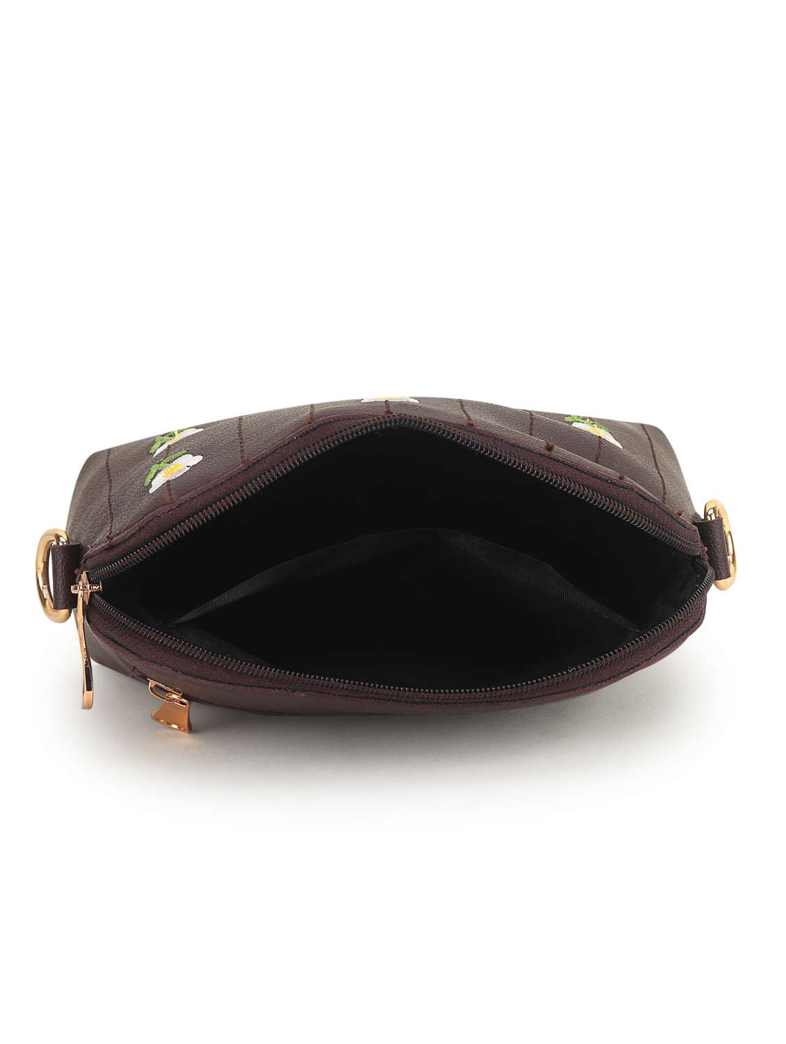 women embroidered leatherette sling bag - 22088526 - Standard Image - 2