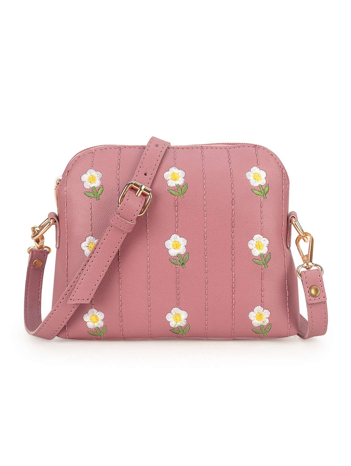 women embroidered leatherette sling bag - 22088529 - Zoom Image - 0