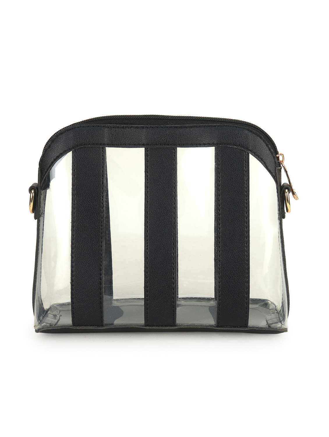 women striped leatherette sling bag - 22088532 - Standard Image - 2