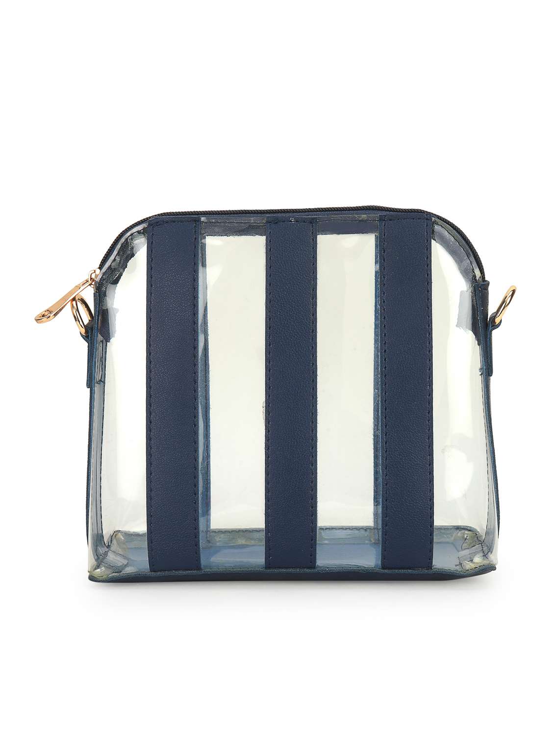 women striped leatherette sling bag - 22088534 - Standard Image - 2