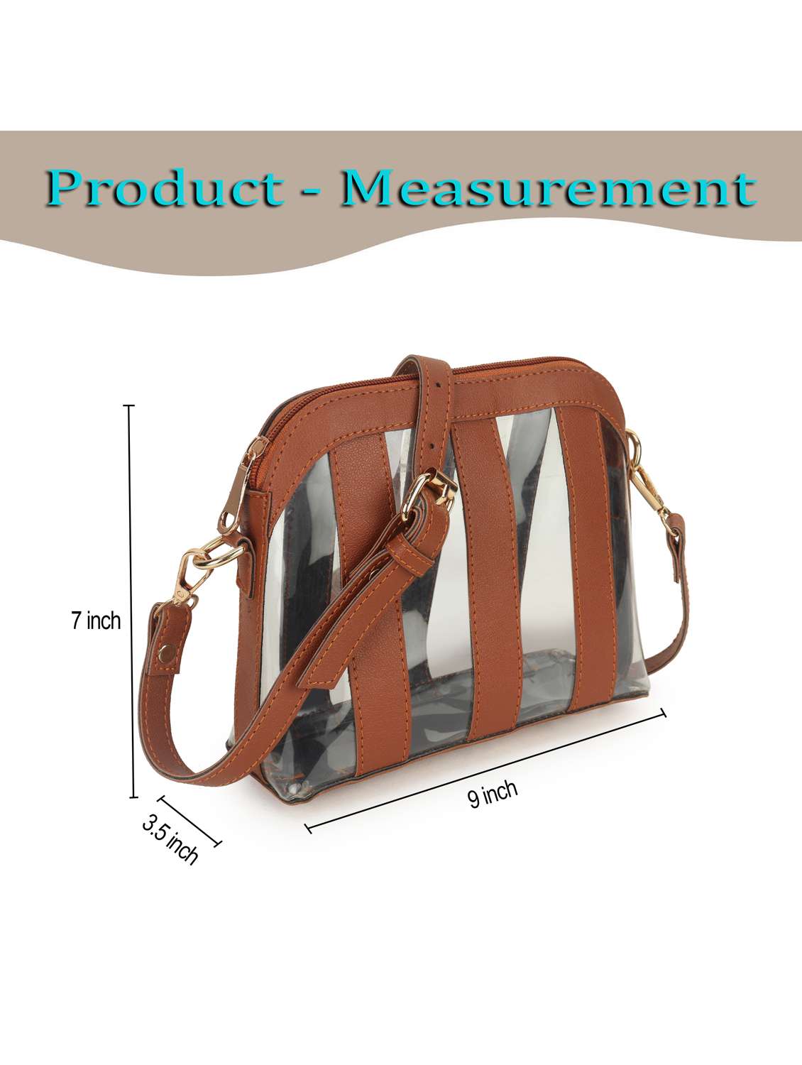 women striped leatherette sling bag - 22088536 - Standard Image - 2