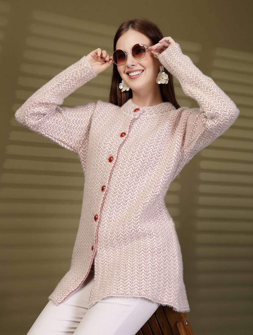women self designed long sleeve cardigan - 22088571 -  Zoom Image - 0
