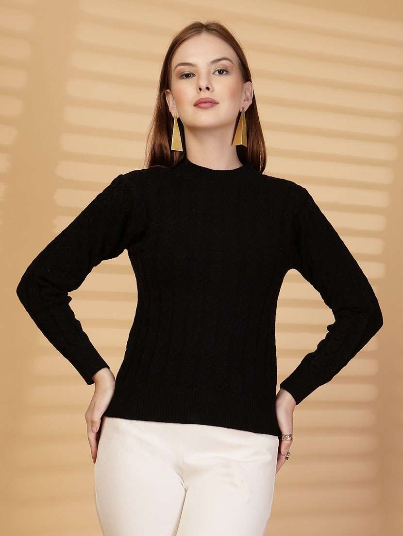 women self designed long sleeve pullover - 22088599 -  Standard Image - 2