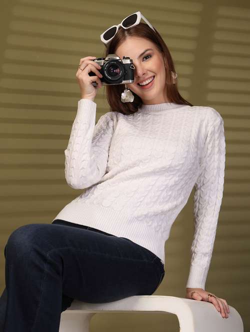 women self designed long sleeve pullover - 22088600 - Standard Image - 0